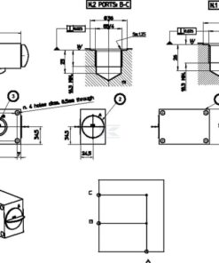 Bloque de retorno 2x3/4