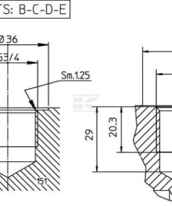 Bloque retorno 4x3/4