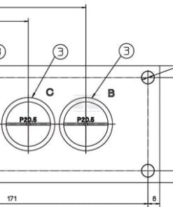 Bloque retorno 4x3/4