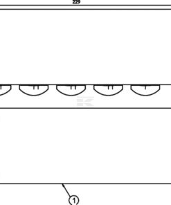 Bloque retorno 5x3/4" 1x1"1/2