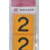 Placa numérica nº: 2 (6 uds.)