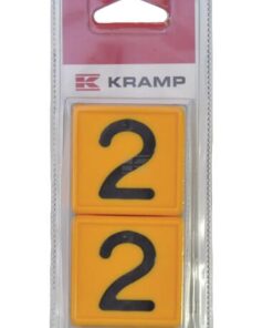Placa numérica nº: 2 (6 uds.)