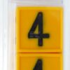 Placa numérica nº: 4 (6 uds.)
