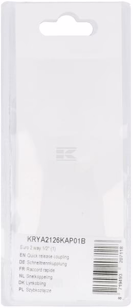 Enchufe rápido Euro 2 vías 1/2" (1 ud.) 2 Enchufe rápido Euro 2 vías 1/2" (1 ud.)