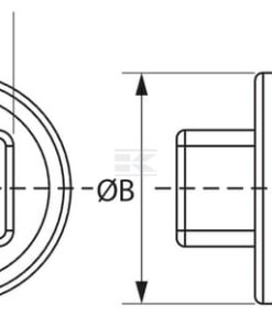 Tapón roscado 1/4" 8 Tapón roscado 1/4