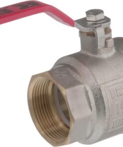 Válvula de bola BSP hembra/macho 1.1/2", con palanca de acero inoxidable