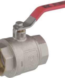 Válvula de bola BSP 2x hembra 1.1/2", con palanca de acero inoxidable