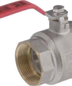 Válvula de bola BSP 2x hembra 1.1/2", con palanca de acero inoxidable