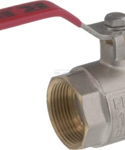 Válvula de bola BSP 2x hembra 1.1/4", con palanca de acero inoxidable