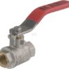 Válvula de bola BSP 2x hembra 1/4", con palanca de acero inoxidable