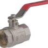 Válvula de bola BSP 2x hembra 1" + mango de acero inoxidable