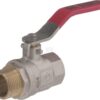 Válvula de bola BSP hembra/macho 3/4", con palanca de acero inoxidable