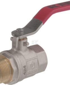Válvula de bola BSP hembra/macho 3/4", con palanca de acero inoxidable