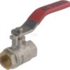 Válvula de bola BSP 2x hembra 3/8", con palanca de acero inoxidable