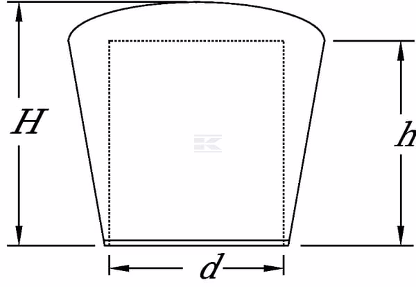 Tapón cónico para mobiliario 4 mm 2 Tapón cónico para mobiliario 4 mm