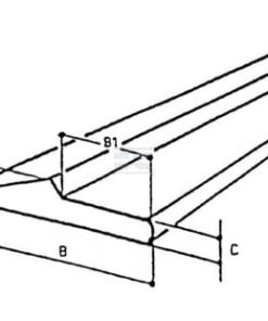Cuchilla desgaste cazo, perfil 1/2 flecha 100 x 21 x 2000 mm HB500 Kramp 9 Cuchilla desgaste cazo, perfil 1/2 flecha 100 x 21 x 2000 mm HB500 Kramp