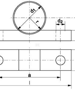 Estribo  para abrazadera de tubo 1