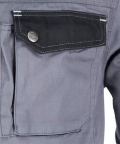 Chaqueta trabajo ligera, gris-negro, talla XS, EU:46, Kramp Original