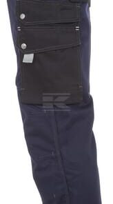 Pantalón de trabajo unisex, azul-negro, talla 3XL, Kramp Original