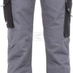 Pantalón de trabajo unisex, gris-negro, talla 2XS, Kramp Original