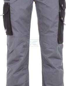 Pantalón de trabajo unisex, gris-negro, talla L, Kramp Original
