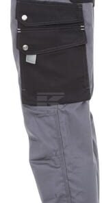 Pantalón de trabajo unisex, gris-negro, talla 2XS, Kramp Original