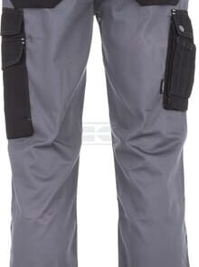 Pantalón de trabajo unisex, gris-negro, talla 6XL, Kramp Original