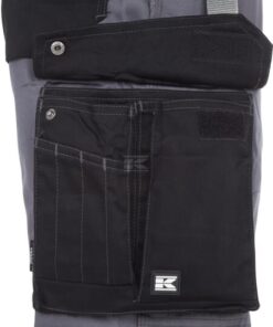 Pantalón de trabajo unisex, gris-negro, talla L, Kramp Original