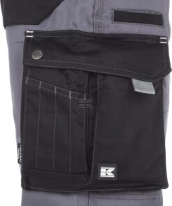 Pantalón de trabajo unisex, gris-negro, talla L, Kramp Original