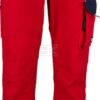 Pantalón trabajo, unisex, rojo-azul, talla 4XL, Kramp Original