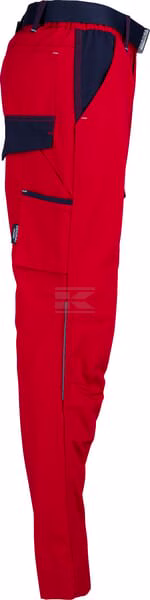 Pantalón trabajo, unisex, rojo-azul, talla M,Kramp Original 4 Pantalón trabajo, unisex, rojo-azul, talla M,Kramp Original