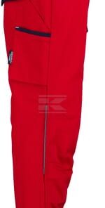 Pantalón de trabajo unisex, rojo-azul, talla XS, Kramp Original