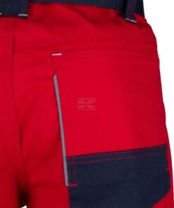 Pantalón trabajo, unisex, rojo-azul, talla M,Kramp Original 60 Pantalón de trabajo unisex, rojo-azul, talla S, Kramp Original
