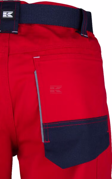 Pantalón trabajo, unisex, rojo-azul, talla M,Kramp Original 15 Pantalón trabajo, unisex, rojo-azul, talla M,Kramp Original