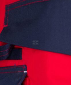 Pantalón trabajo, unisex, rojo-azul, talla M,Kramp Original 61 Pantalón de trabajo unisex, rojo-azul, talla S, Kramp Original