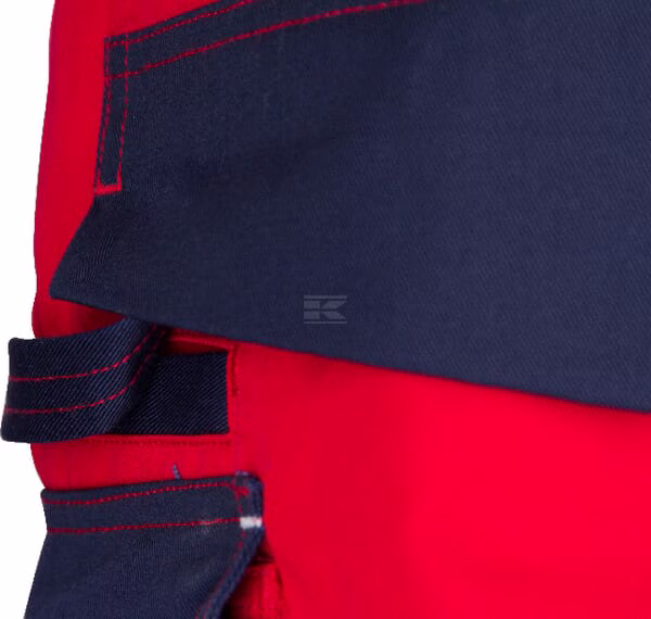 Pantalón de trabajo unisex, rojo-azul, talla 3XL, Kramp Original 16 Pantalón de trabajo unisex, rojo-azul, talla 3XL, Kramp Original