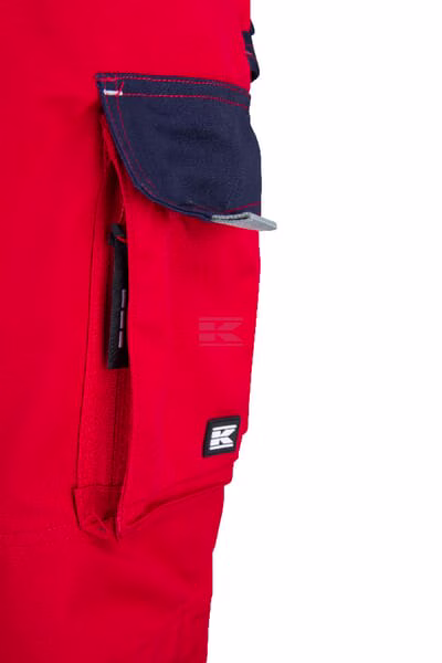 Pantalón de trabajo unisex, rojo-azul, talla 3XL, Kramp Original 8 Pantalón de trabajo unisex, rojo-azul, talla 3XL, Kramp Original