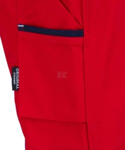 Pantalón trabajo, unisex, rojo-azul, talla 4XL, Kramp Original
