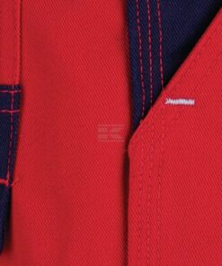 Pantalón de trabajo unisex, rojo-azul, talla XS, Kramp Original