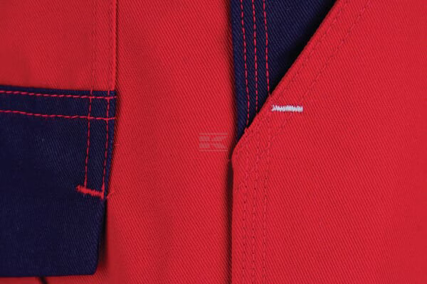 Pantalón trabajo, unisex, rojo-azul, talla M,Kramp Original 25 Pantalón de trabajo unisex, rojo-azul, talla S, Kramp Original