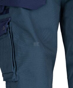 Pantalón de trabajo unisex, verde-azul, talla XL, Kramp Original