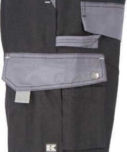 Pantalón de trabajo unisex, negro-gris, talla 4XL, Kramp Original