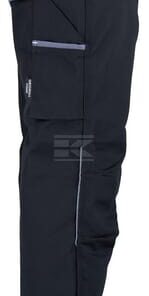 Pantalón de trabajo unisex, negro-gris, talla M, Kramp Original
