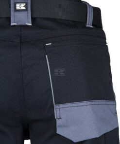 Pantalón de trabajo unisex, negro-gris, talla M, Kramp Original