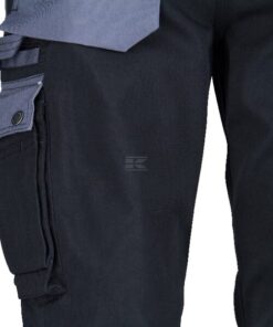 Pantalón de trabajo unisex, negro-gris, talla M, Kramp Original