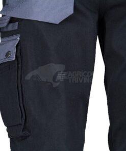Pantalón de trabajo unisex, negro-gris, talla 4XL, Kramp Original