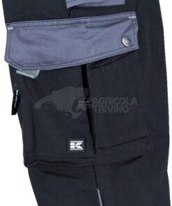 Pantalón de trabajo unisex, negro-gris, talla 2XL, Kramp Original 54 Pantalón de trabajo unisex, negro-gris, talla 2XL, Kramp Original