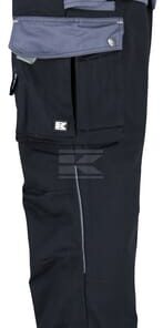 Pantalón de trabajo unisex, negro-gris, talla M, Kramp Original