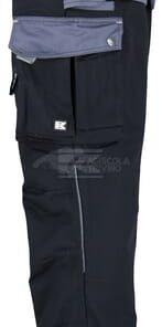 Pantalón de trabajo unisex, negro-gris, talla 2XL, Kramp Original 45 Pantalón de trabajo unisex, negro-gris, talla 2XL, Kramp Original
