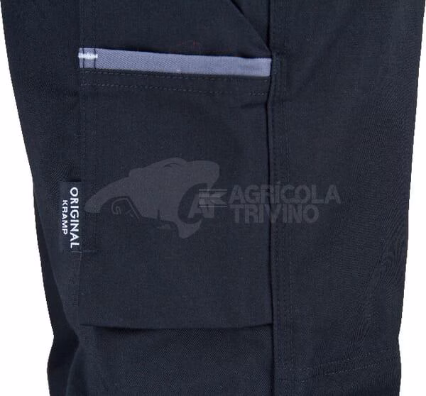 Pantalón de trabajo unisex, negro-gris, talla 2XL, Kramp Original 12 Pantalón de trabajo unisex, negro-gris, talla 2XL, Kramp Original